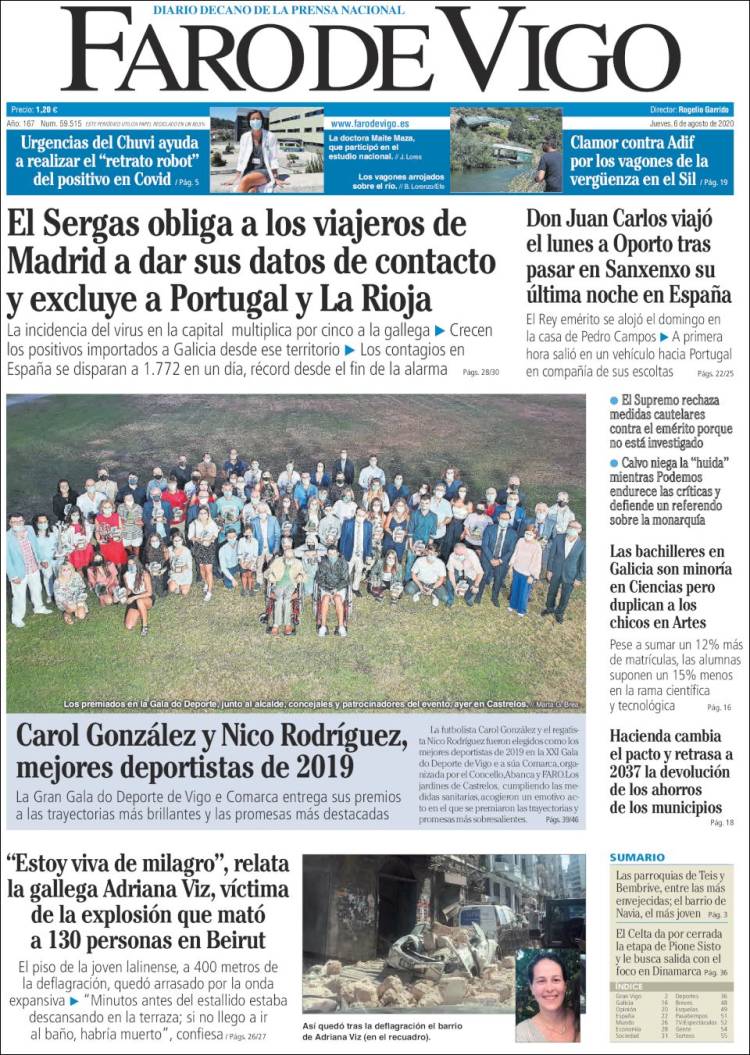 Portada Faro de Vigo