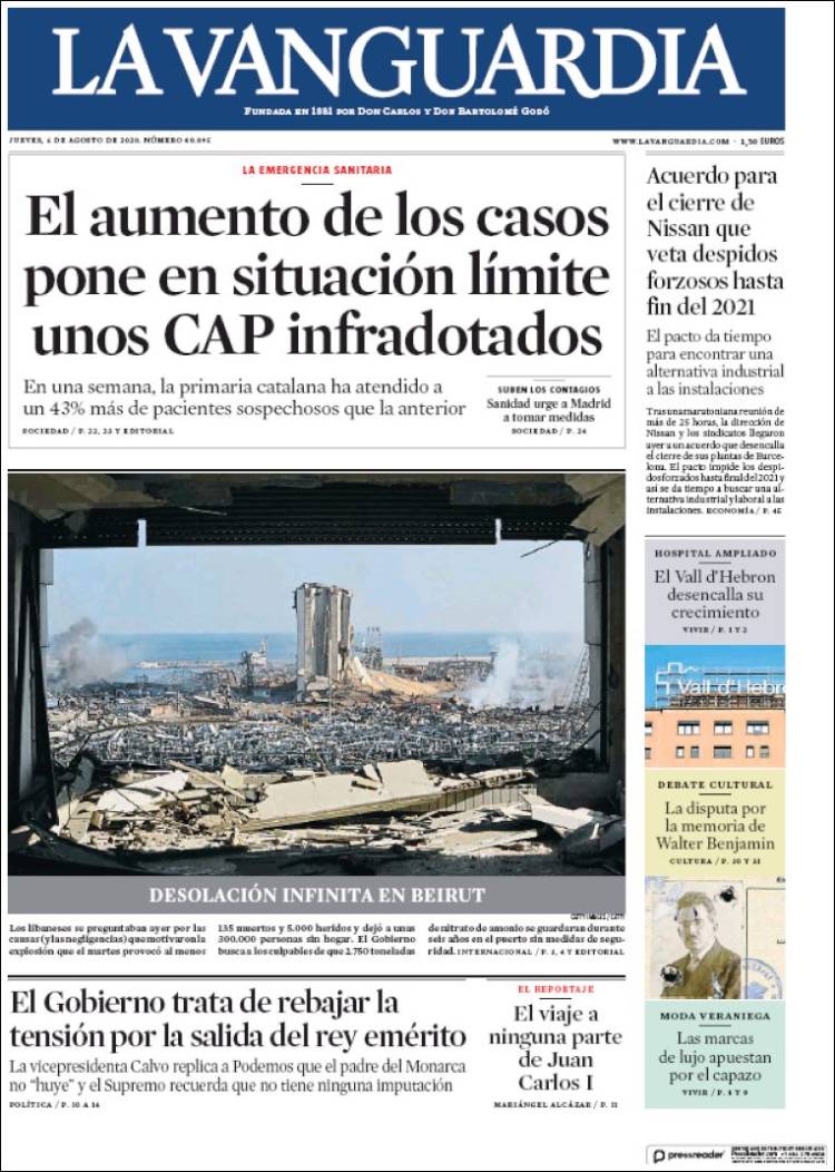 Portada La Vanguardia