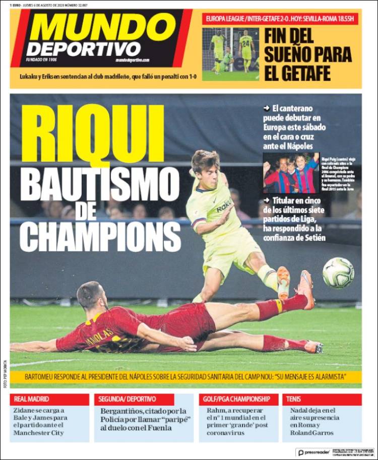 Portada Mundo deportivo