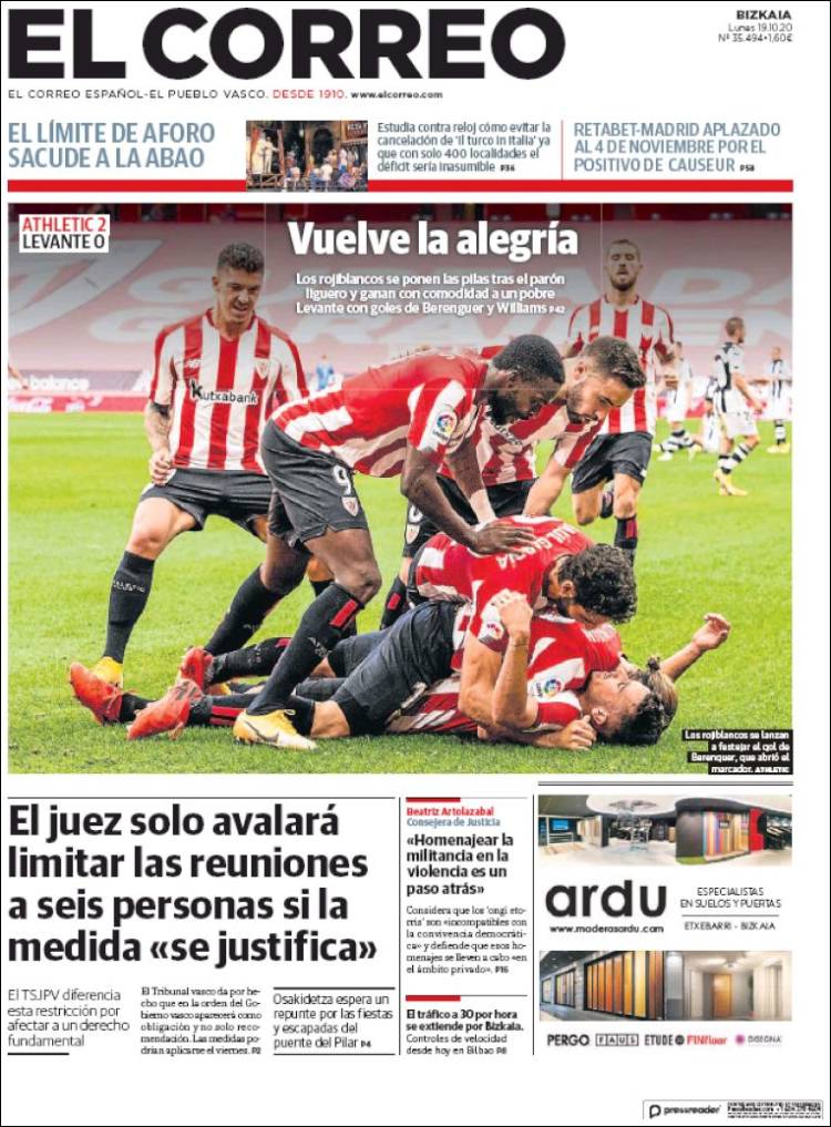 Portada El Correo