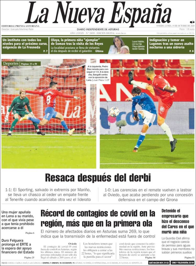 Portada La Nueva España