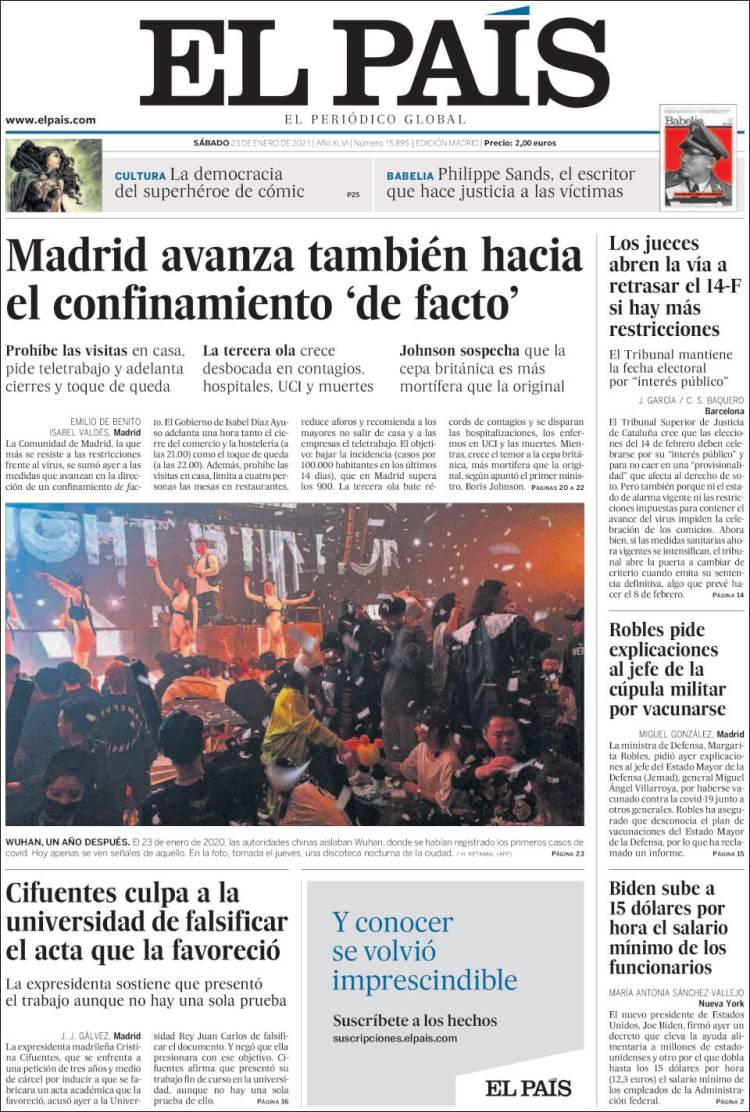 Portada EL PAIS