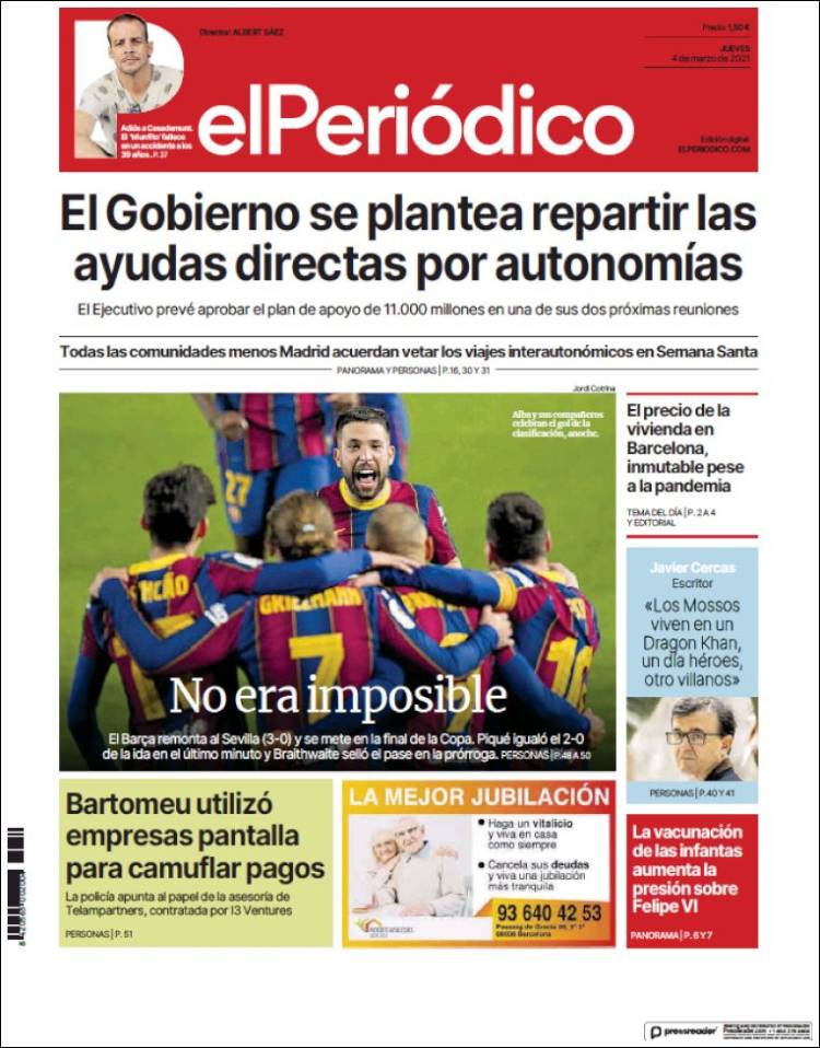 Portada El Periodico