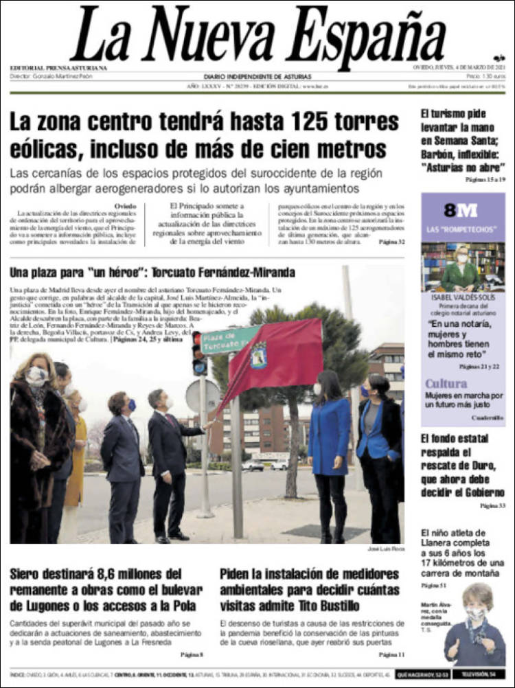 Portada La Nueva España