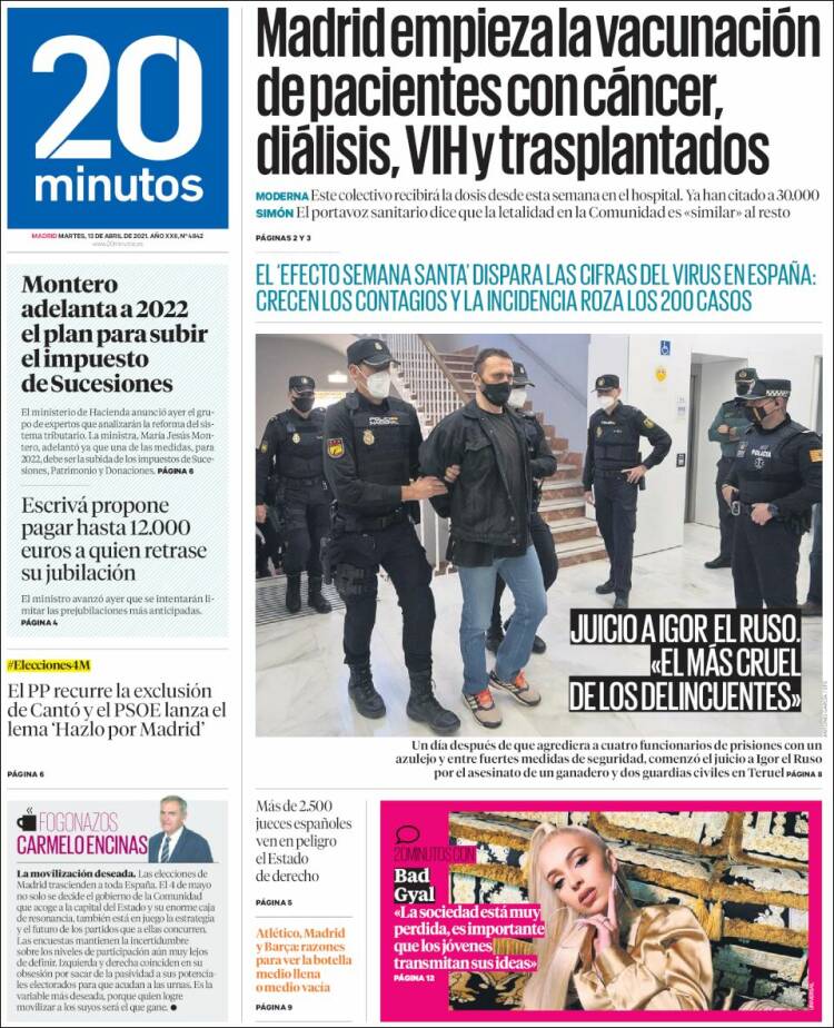 Portada 20 minutos