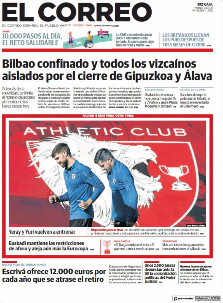 Portada El Correo