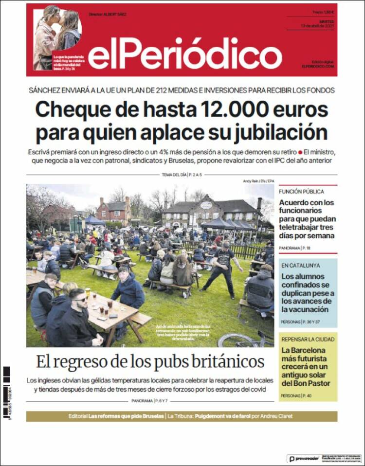 Portada El Periodico