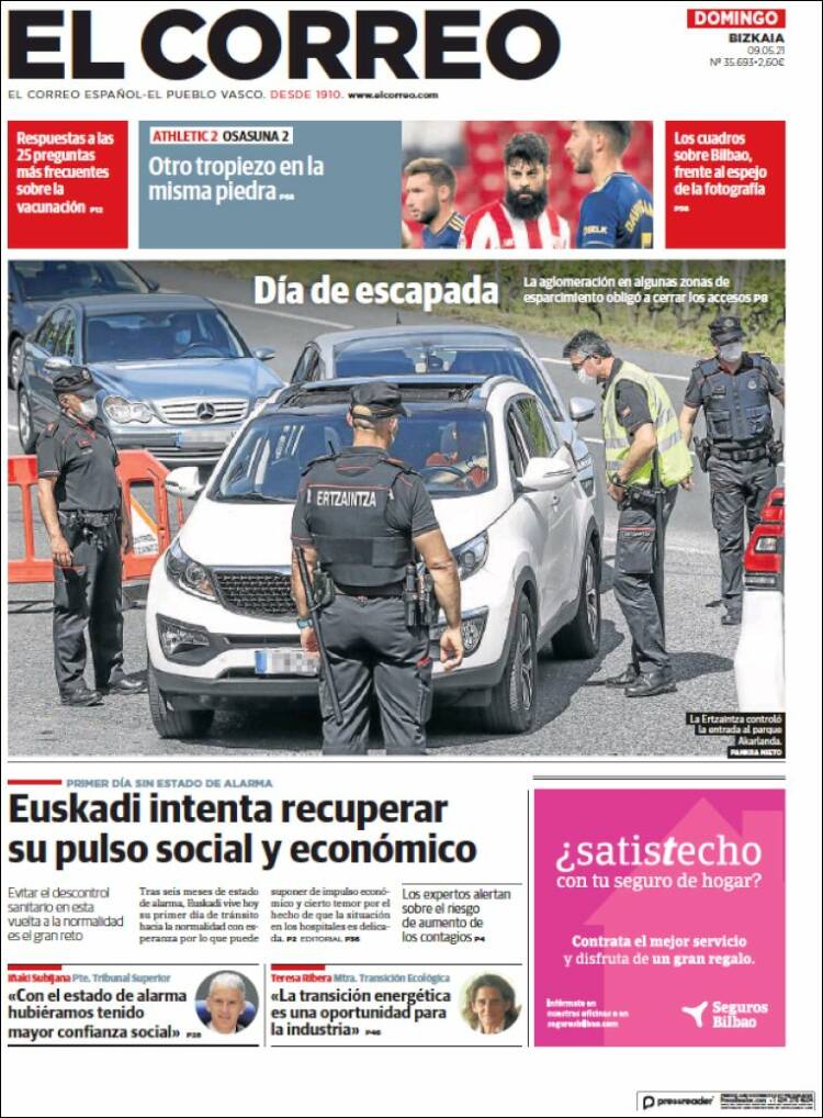 Portada El Correo