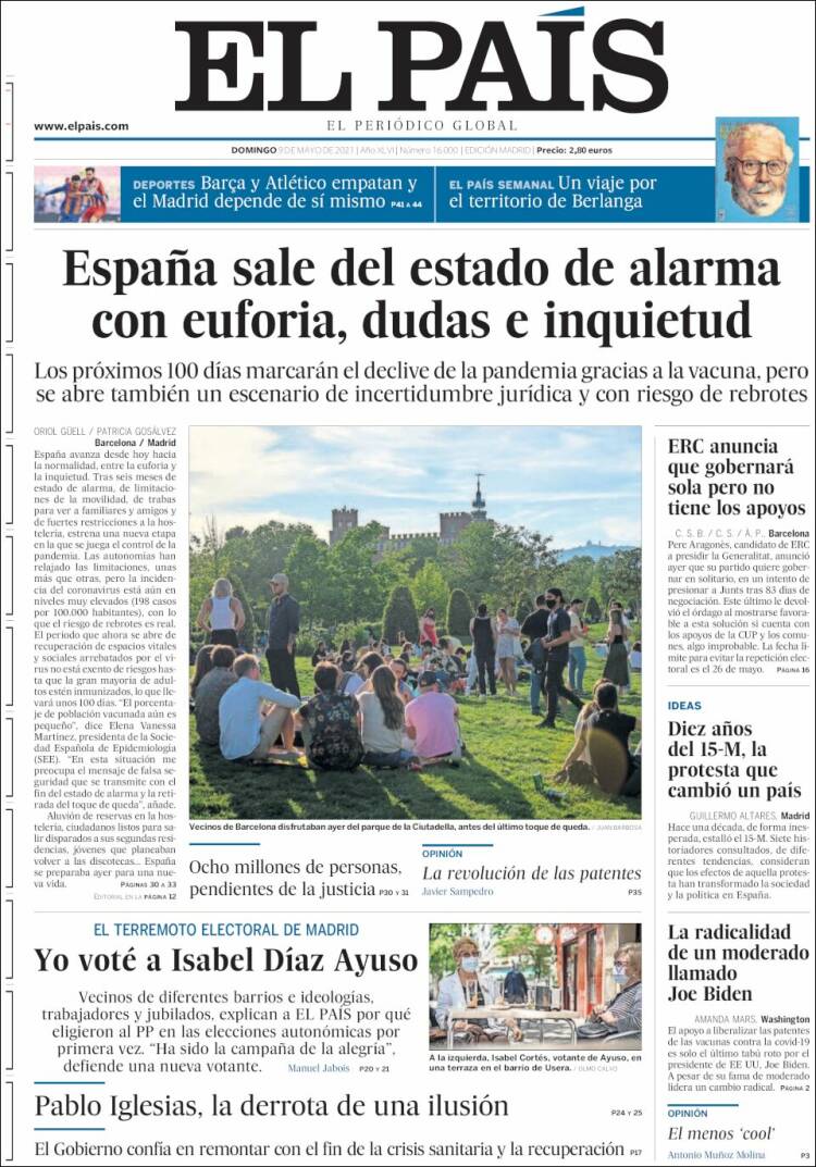 Portada EL PAIS