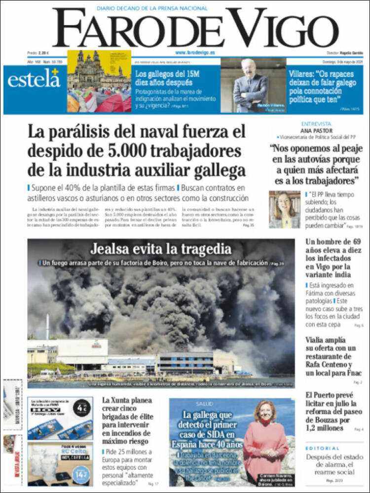 Portada Faro de Vigo
