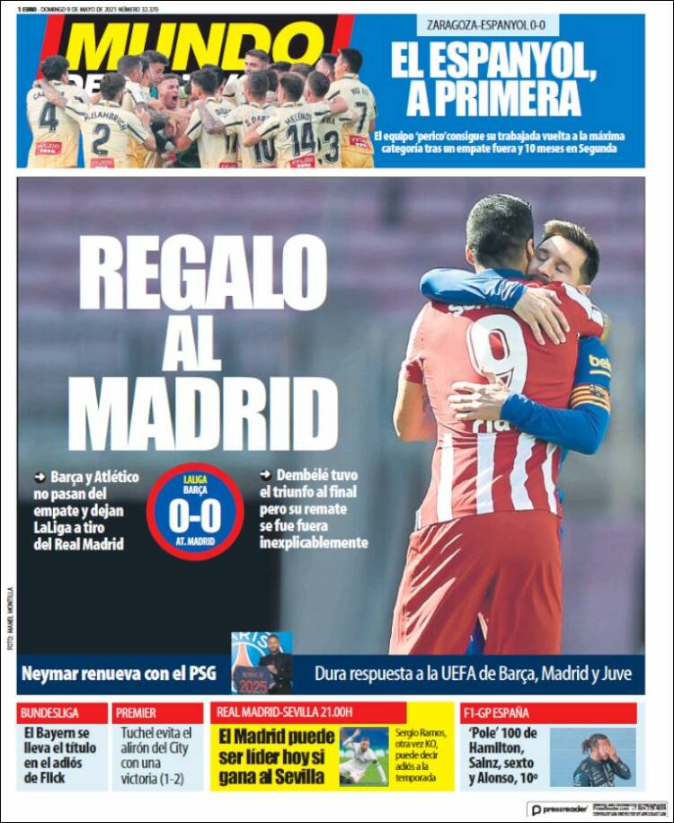 Portada Mundo deportivo