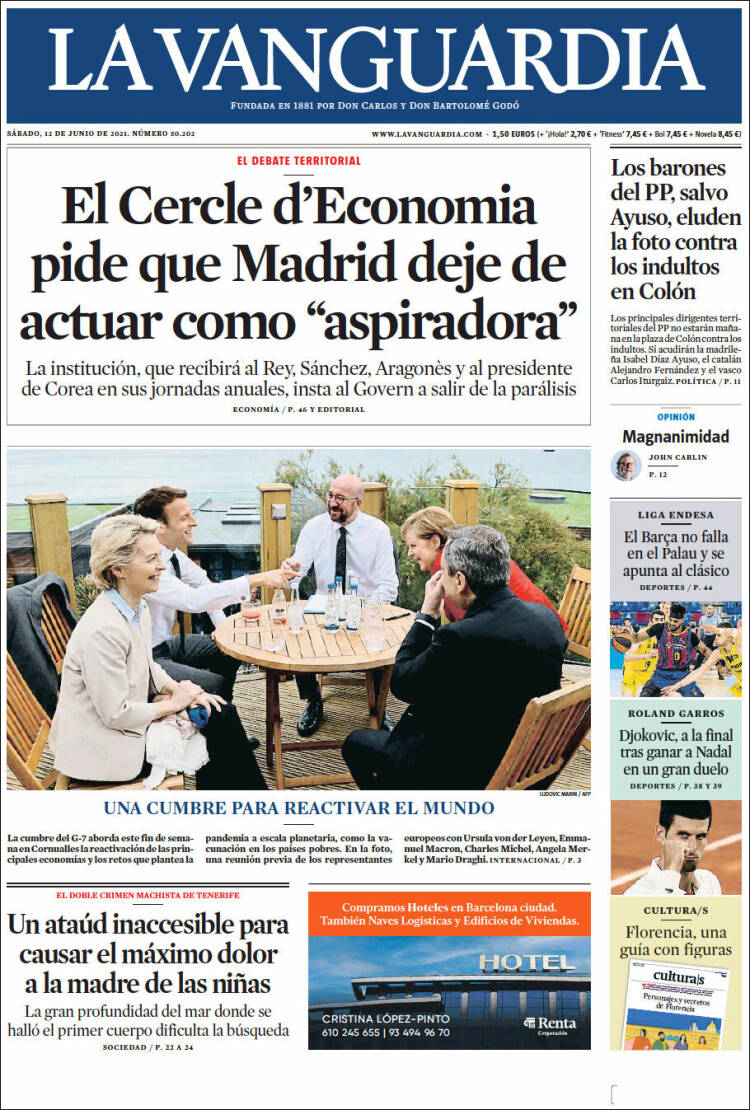 Portada La Vanguardia