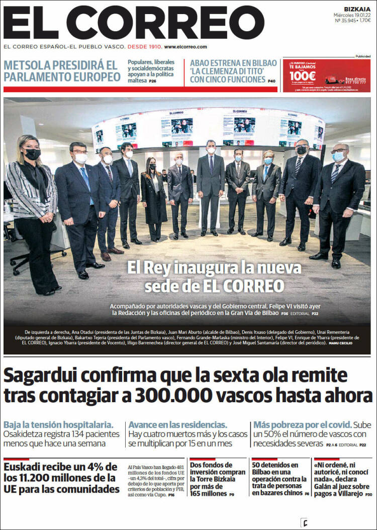 Portada El Correo