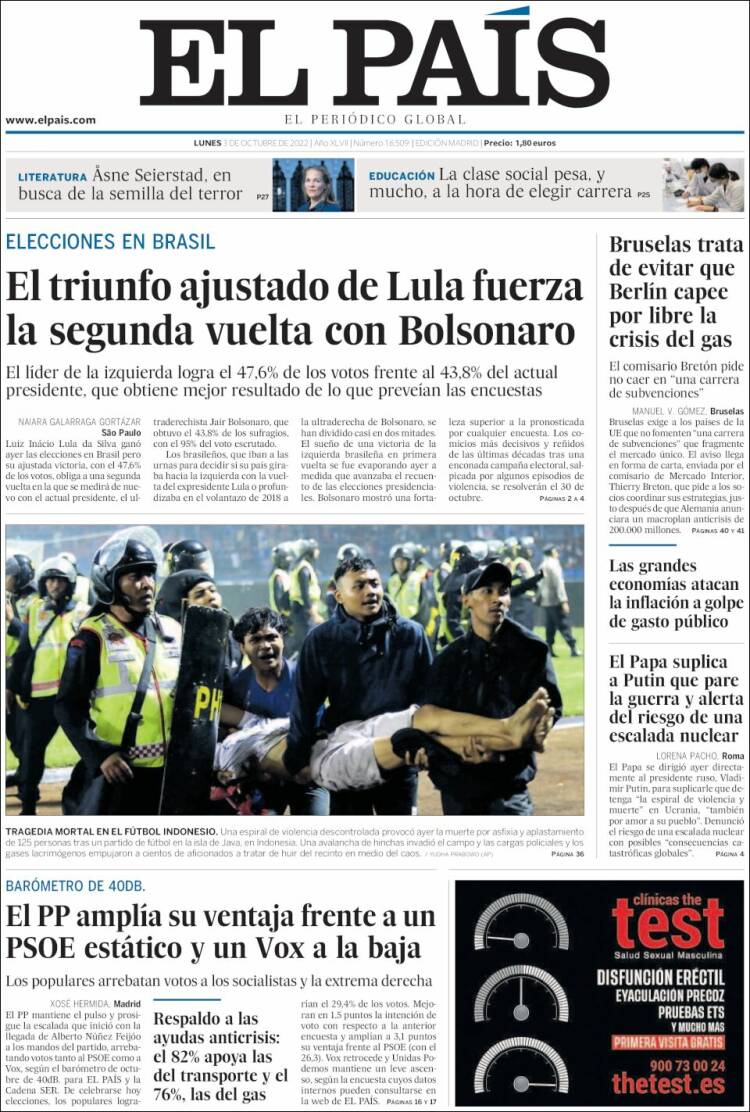 Portada EL PAIS
