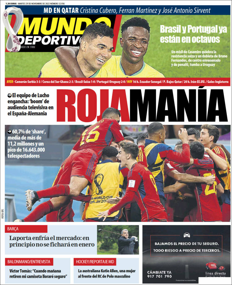 Portada Mundo deportivo