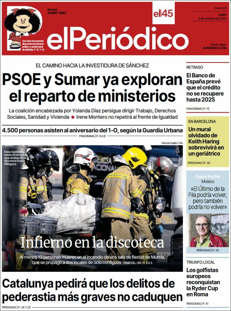 Portada El Periodico