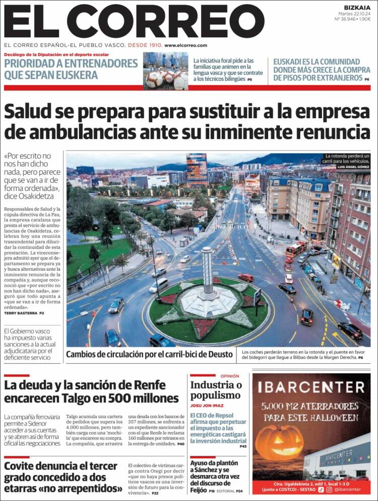 Portada El Correo