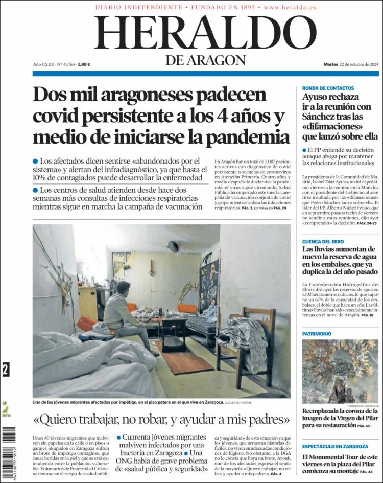 Portada Heraldo de Aragón