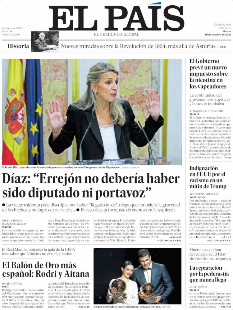 Portada EL PAIS