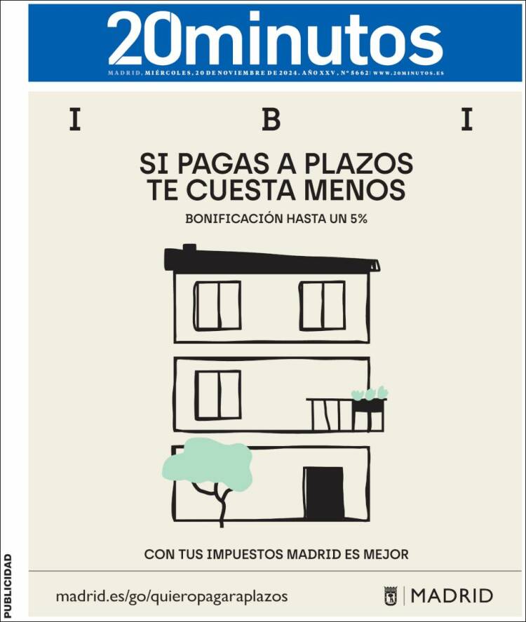 Portada 20 minutos