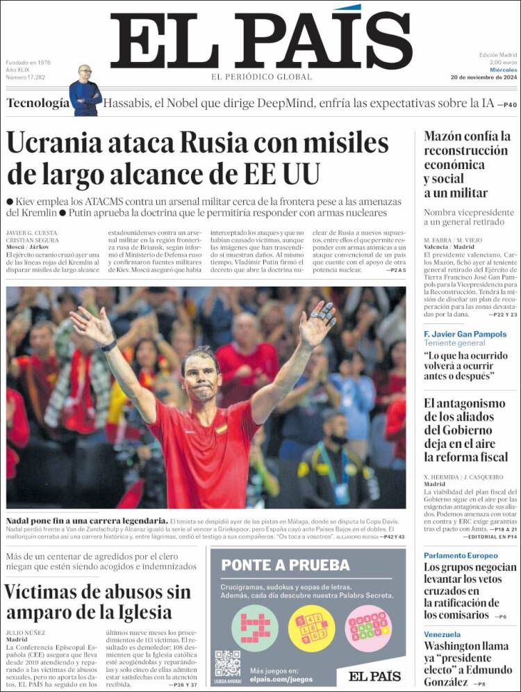 Portada EL PAIS