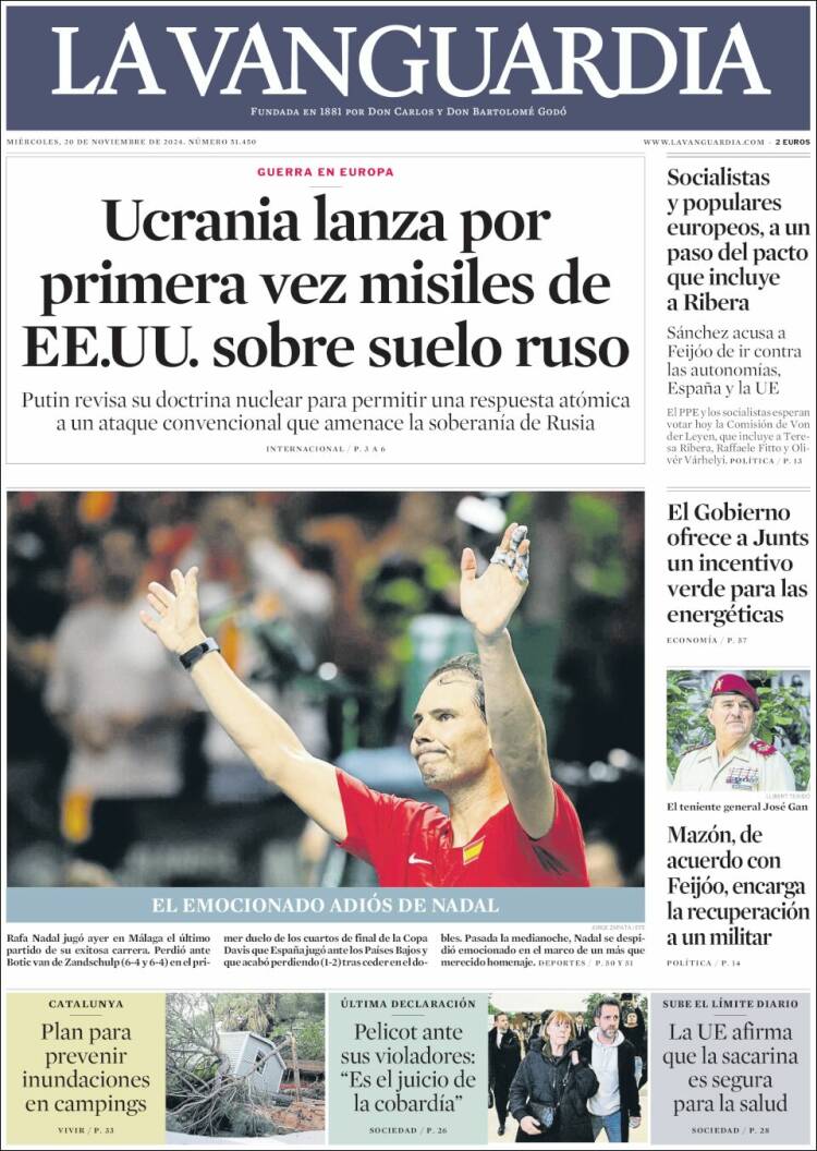 Portada La Vanguardia