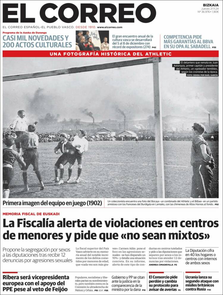 Portada El Correo