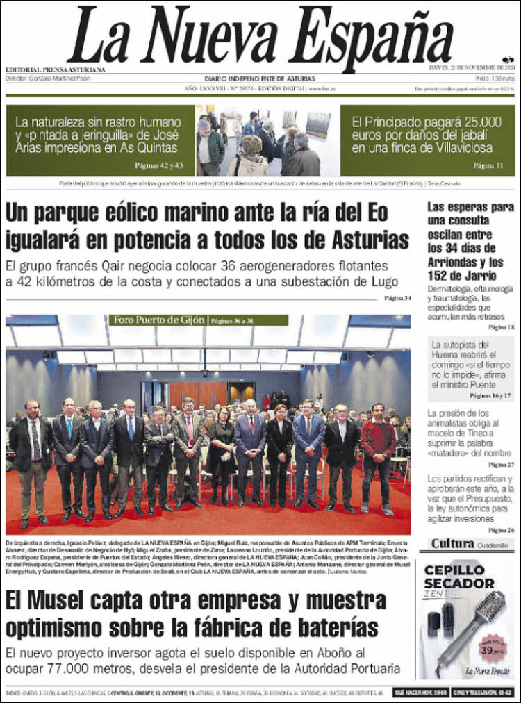 Portada La Nueva España