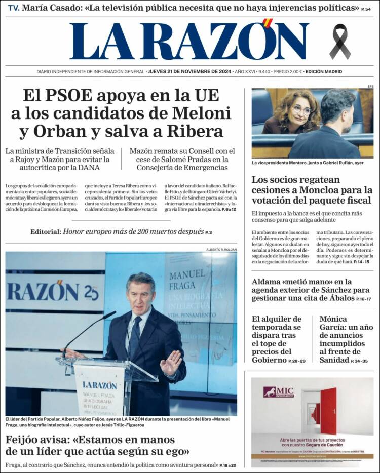 Portada La Razon