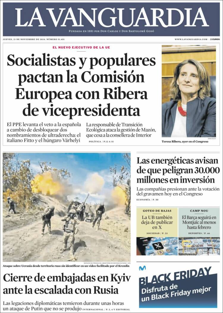 Portada La Vanguardia