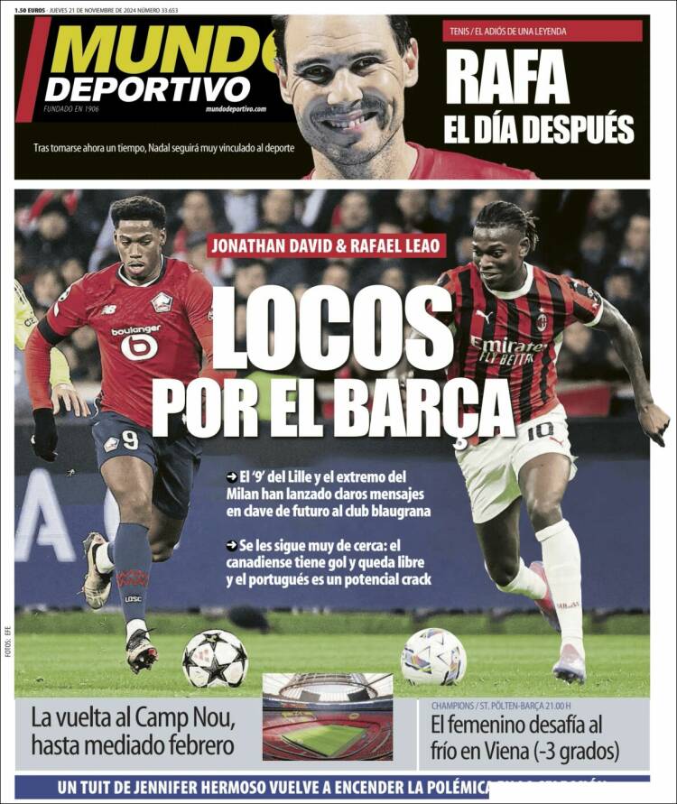 Portada Mundo deportivo