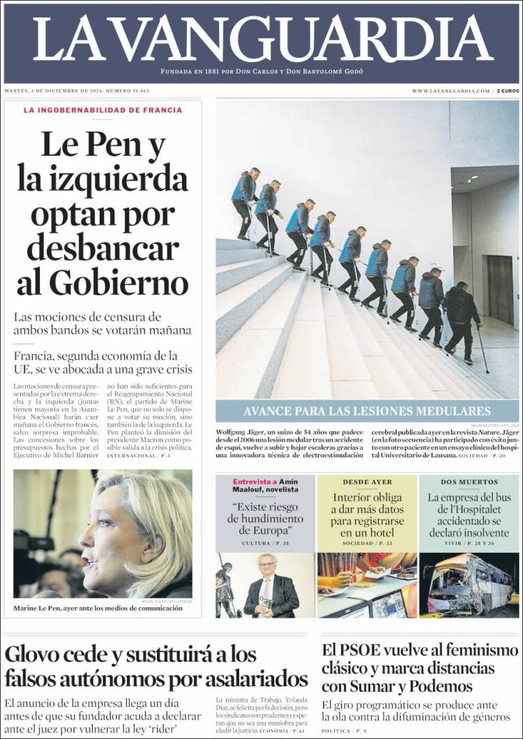 Portada La Vanguardia