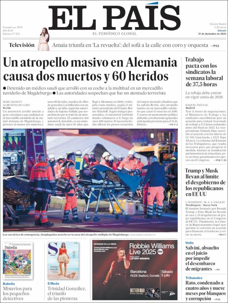 Portada EL PAIS