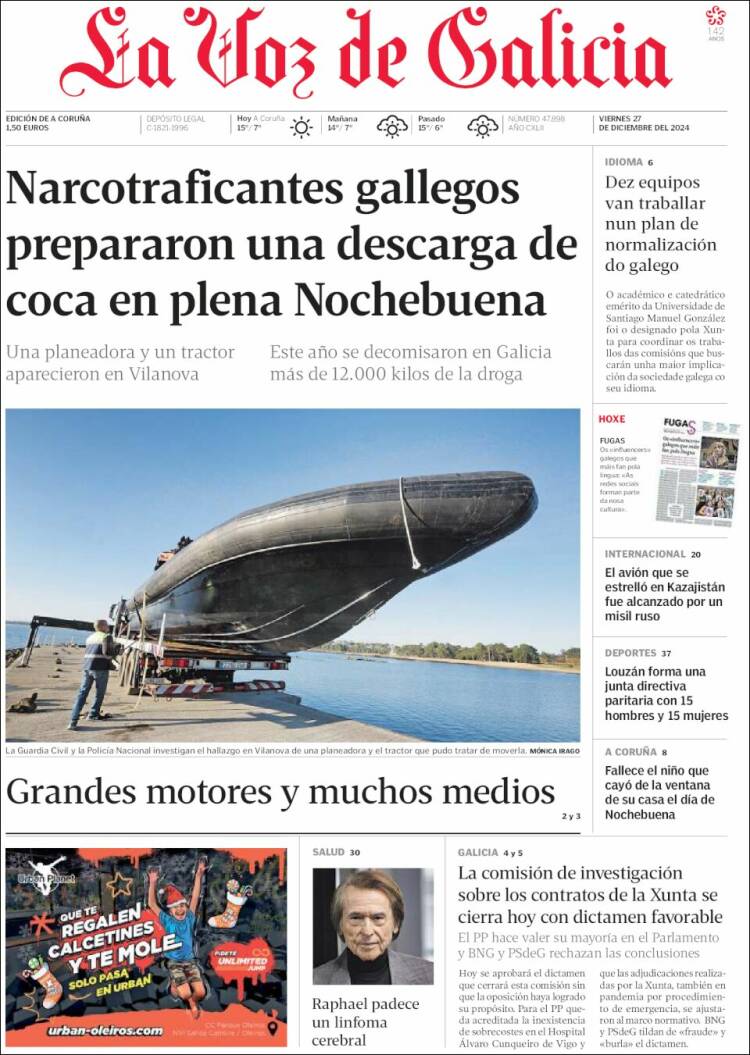 Portada La Voz de Galicia