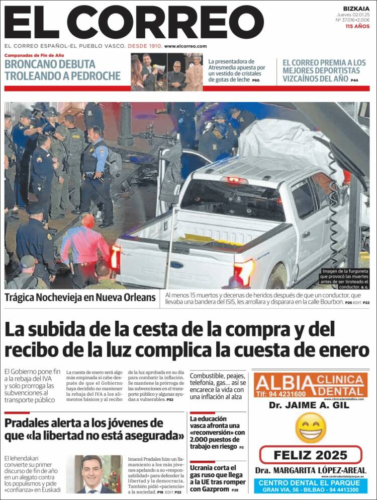 Portada El Correo