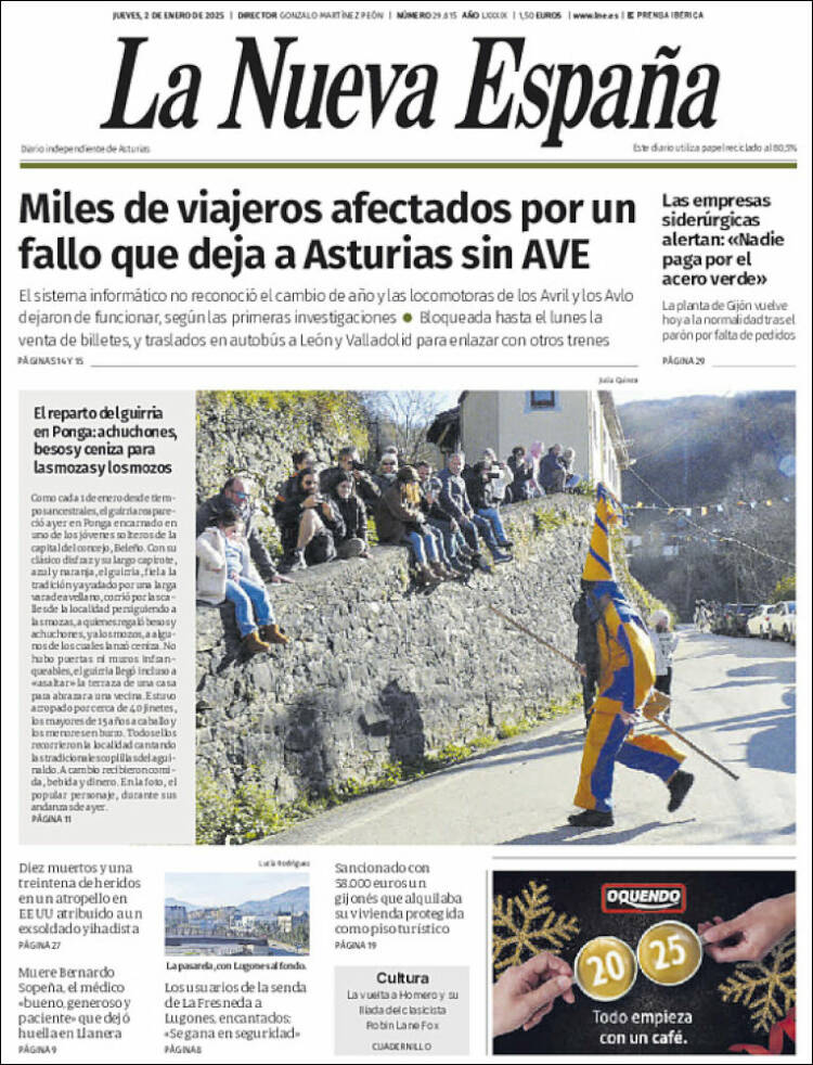 Portada La Nueva España