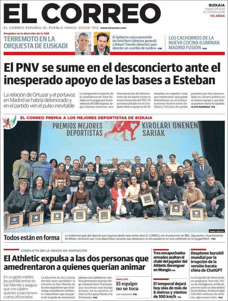 Portada El Correo