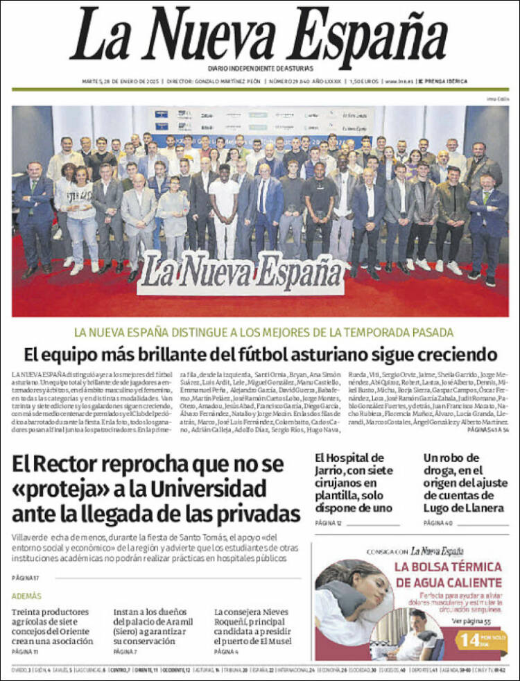 Portada La Nueva España