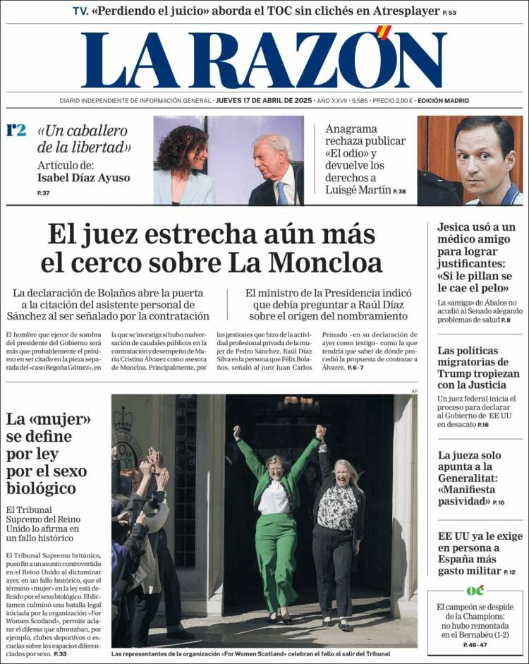 Portada La Razon