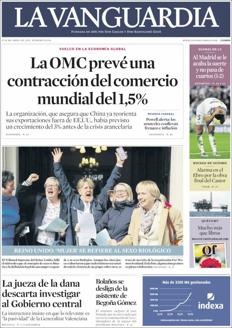 Portada La Vanguardia