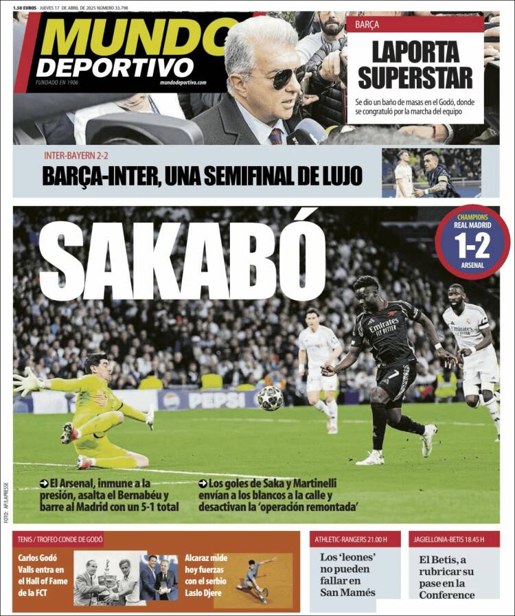 Portada Mundo deportivo