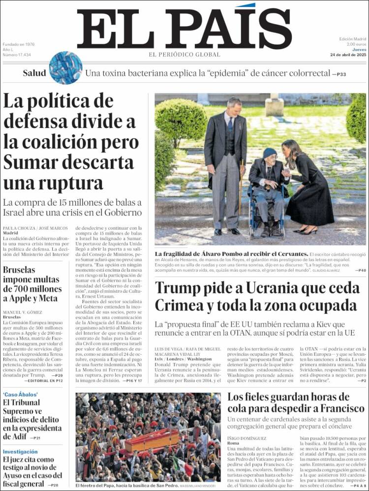 Portada EL PAIS