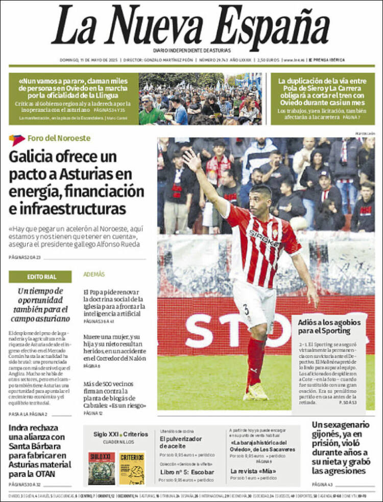 Portada La Nueva España