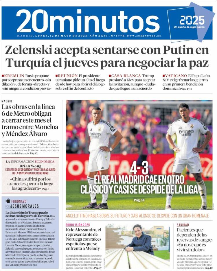 Portada 20 minutos