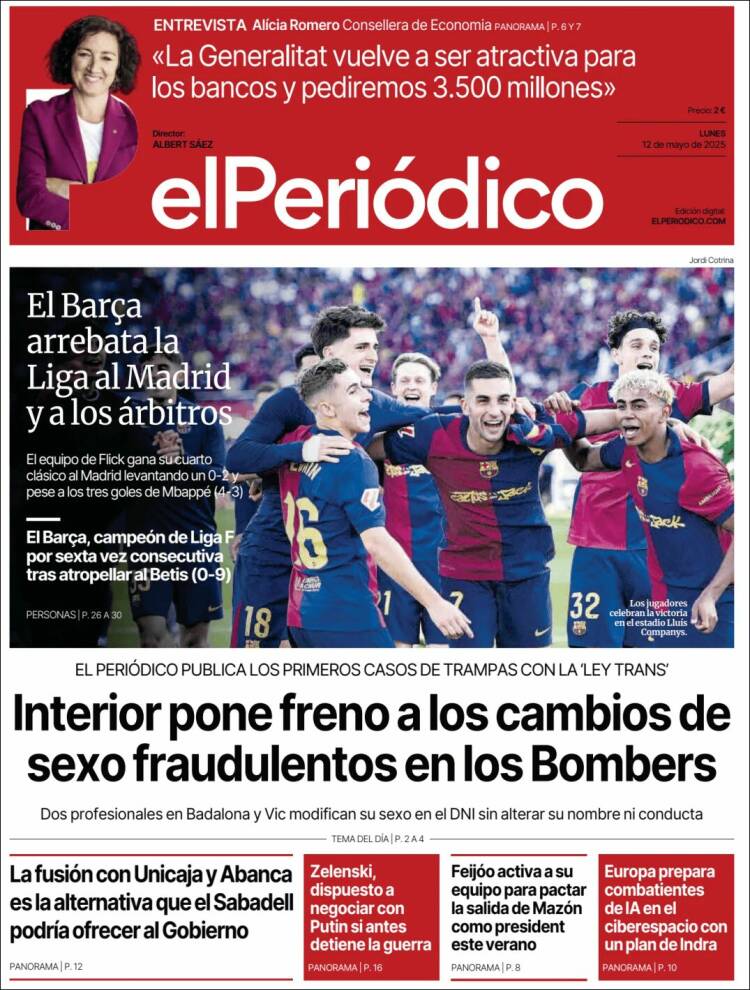 Portada El Periodico