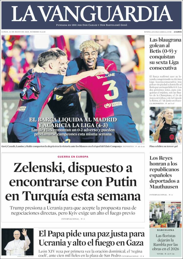 Portada La Vanguardia