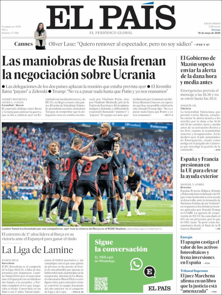 Portada EL PAIS