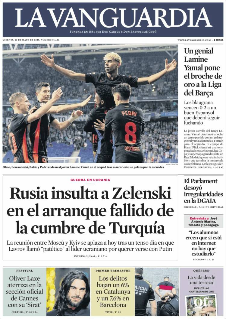 Portada La Vanguardia