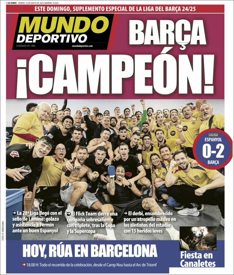 Portada Mundo deportivo