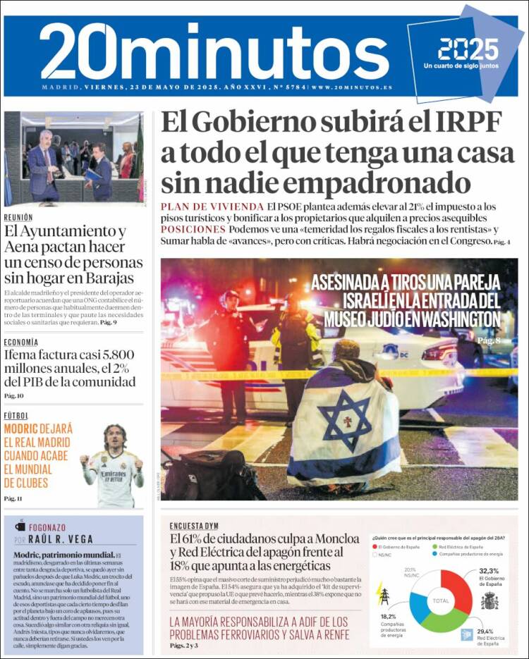 Portada 20 minutos